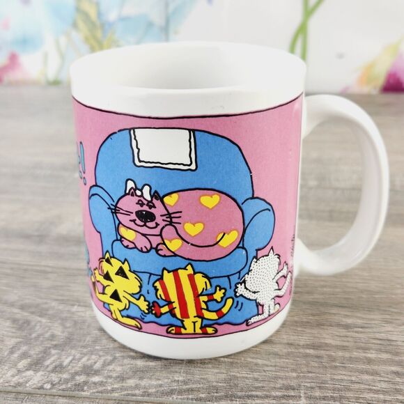 Coynes McAllister The Greatest Cat Coffee Mug Cup 1990 - Picture 3 of 6